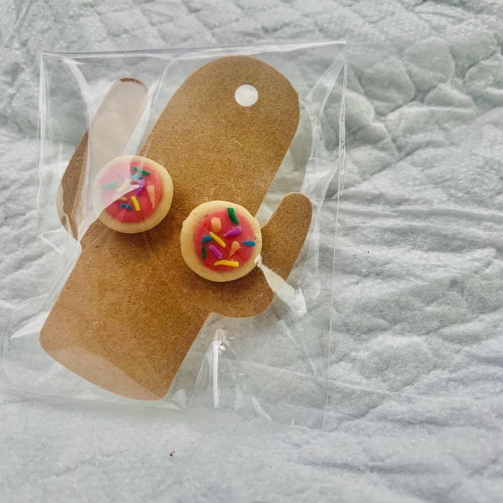 Sugar cookie stud earrings